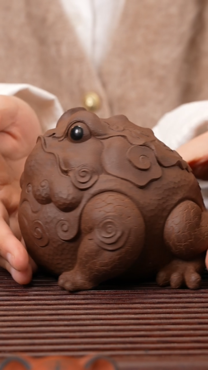 【闪购商品】紫砂茶宠大富贵蛙