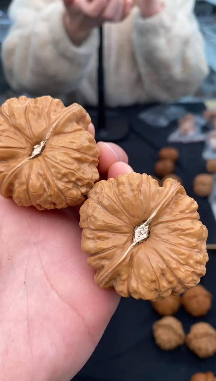 【闪购商品】文玩核桃把件南瓜墩47-t507