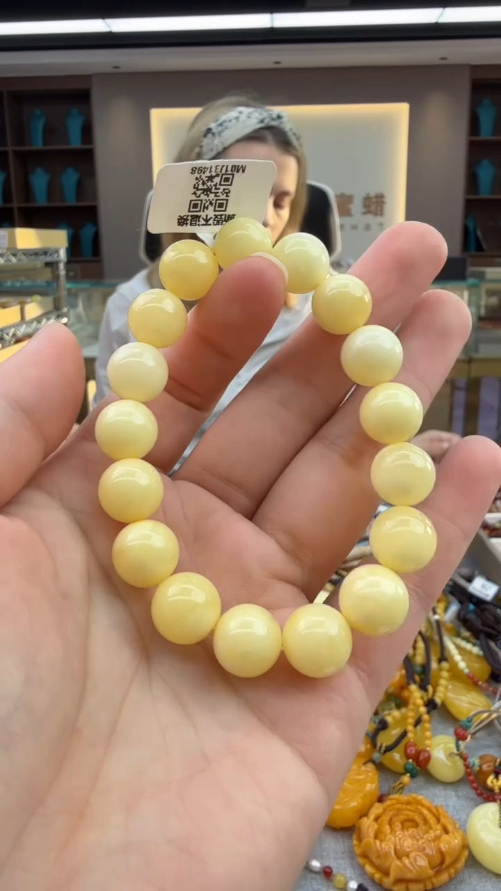 手链琥珀未镶嵌66秒拍号 假一罚三