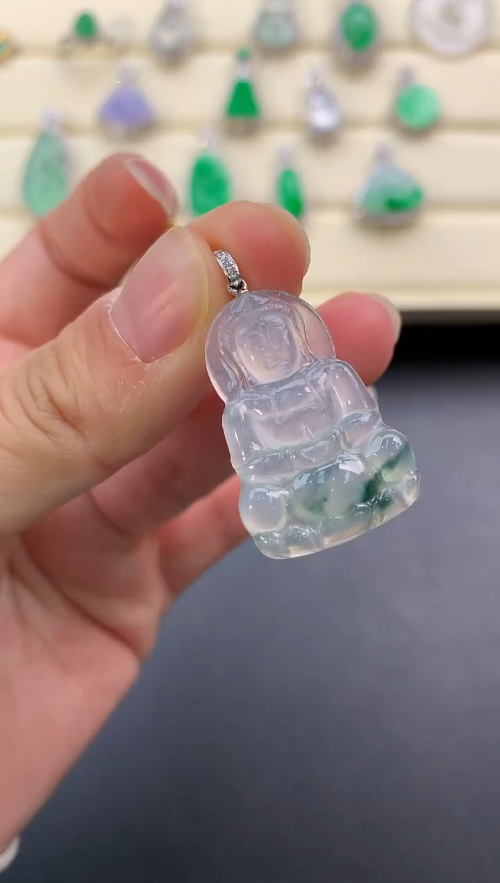 【闪购商品】翡翠颈饰18K金镶嵌W254