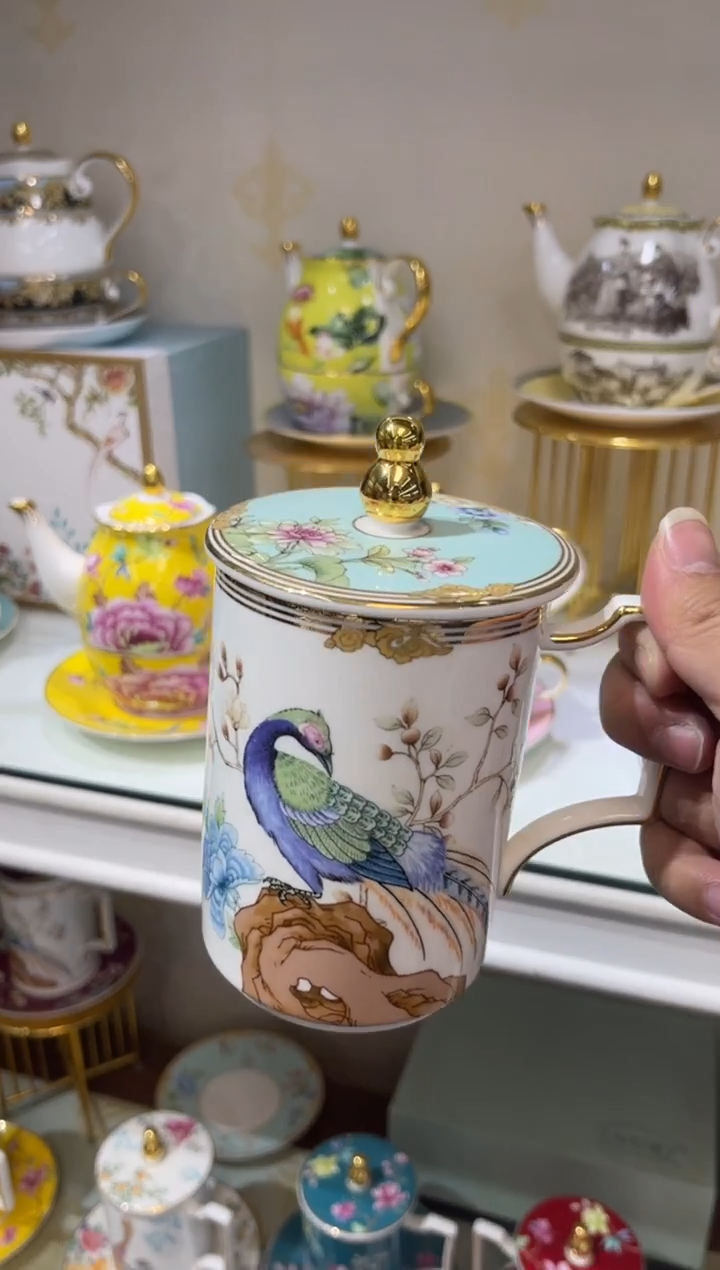 45%以上骨粉骨瓷盖杯