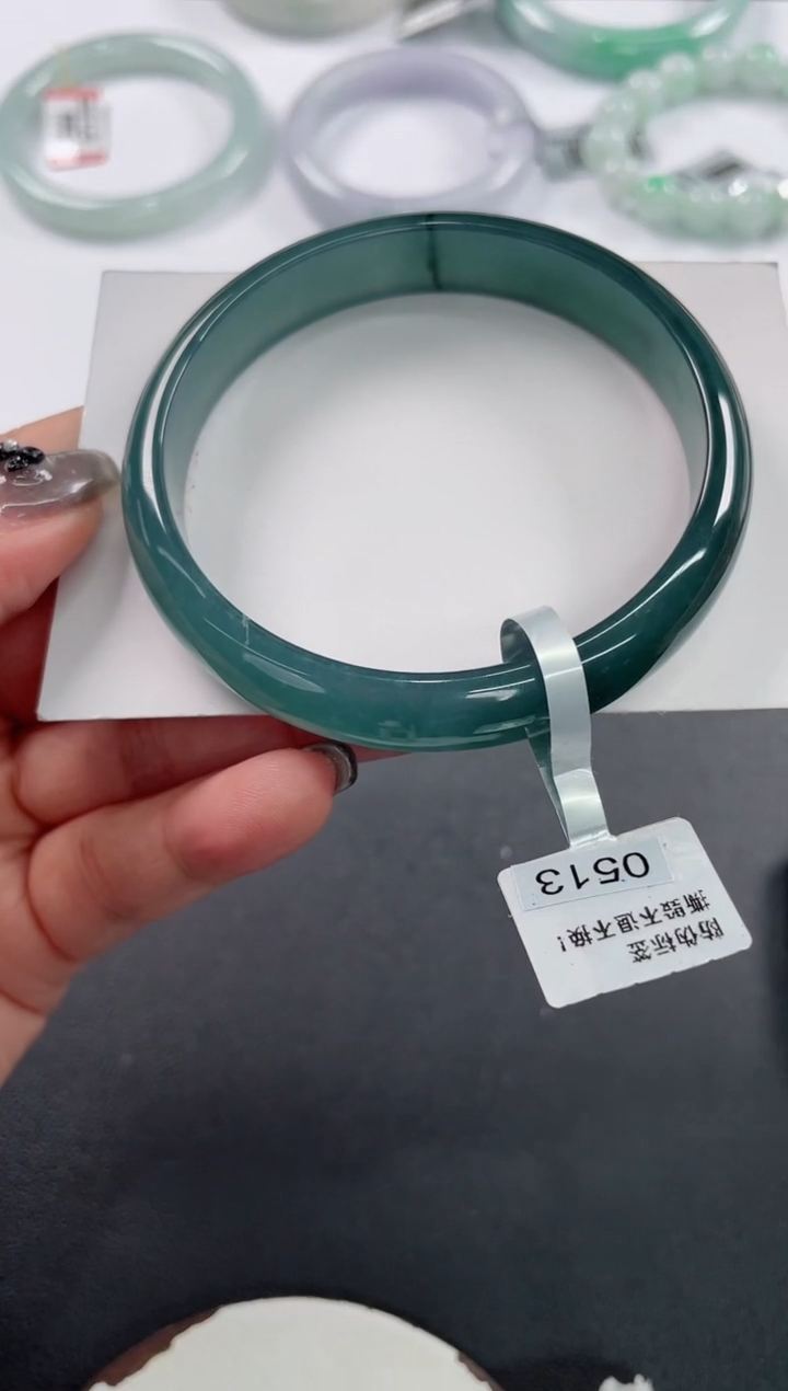 未镶嵌手镯翡翠基地发货H7848 59+