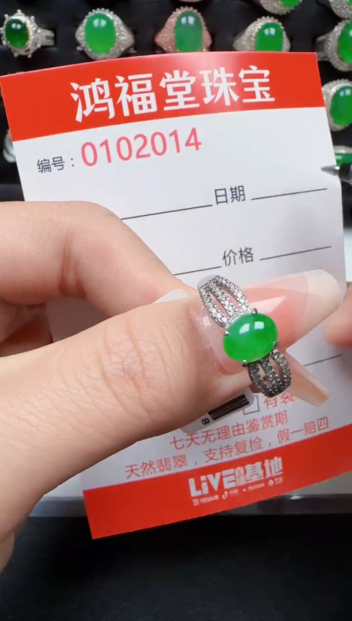 【闪购商品】翡翠戒指银S925镶嵌2014