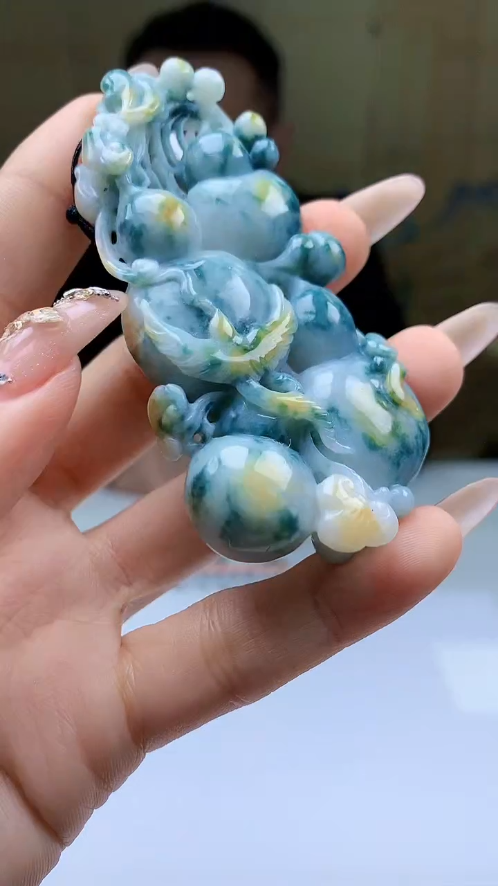 【闪购商品】定制翡翠未镶嵌5155ty-毛货挂件98
