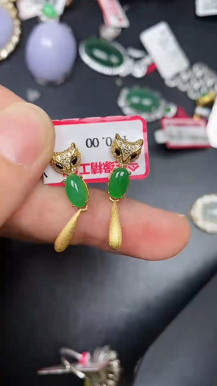 银S925镶嵌戒指翡翠1880