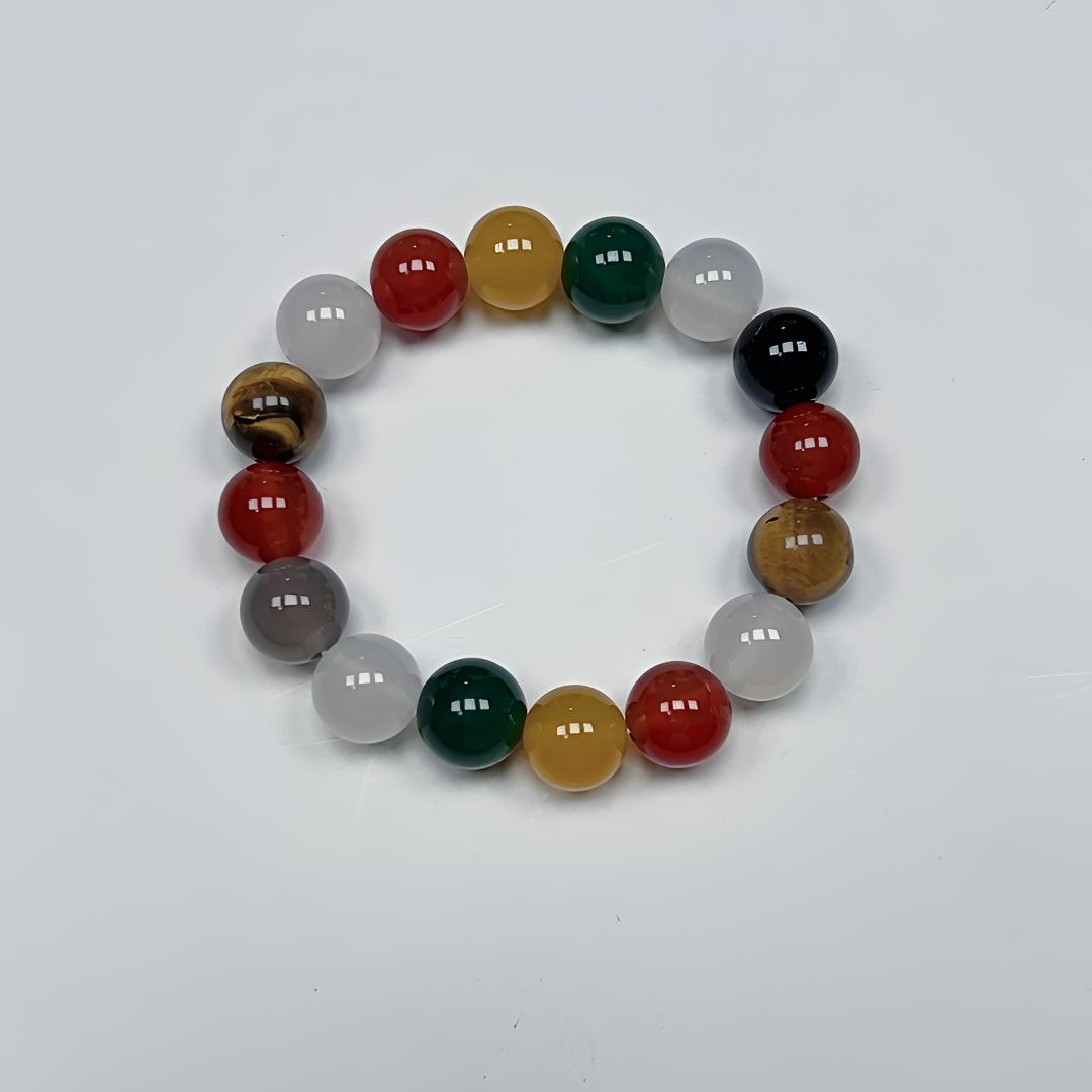 天然玛瑙手串时尚百搭彩色