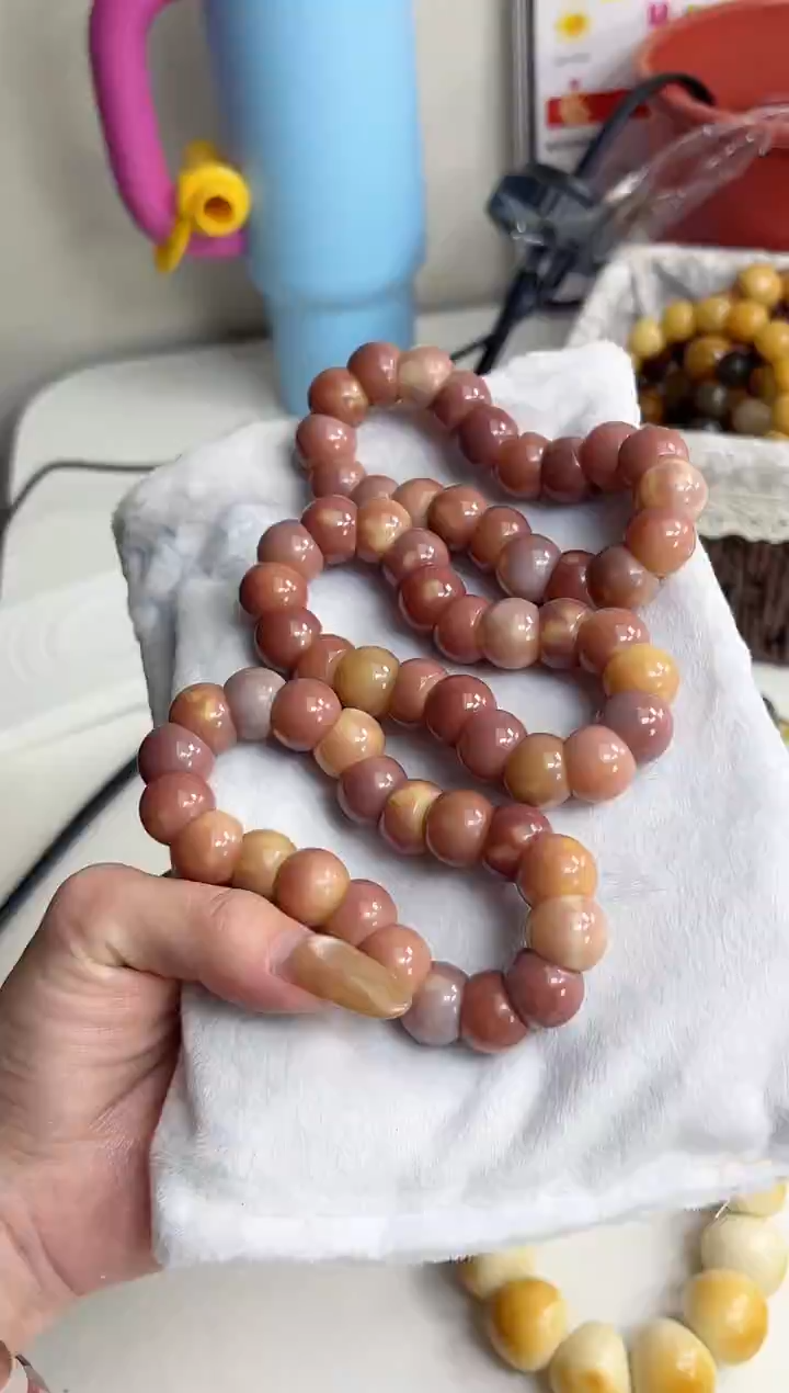 手串菩提根/象牙果沐a20紫美人玉化蒜瓣大肠14mm手串