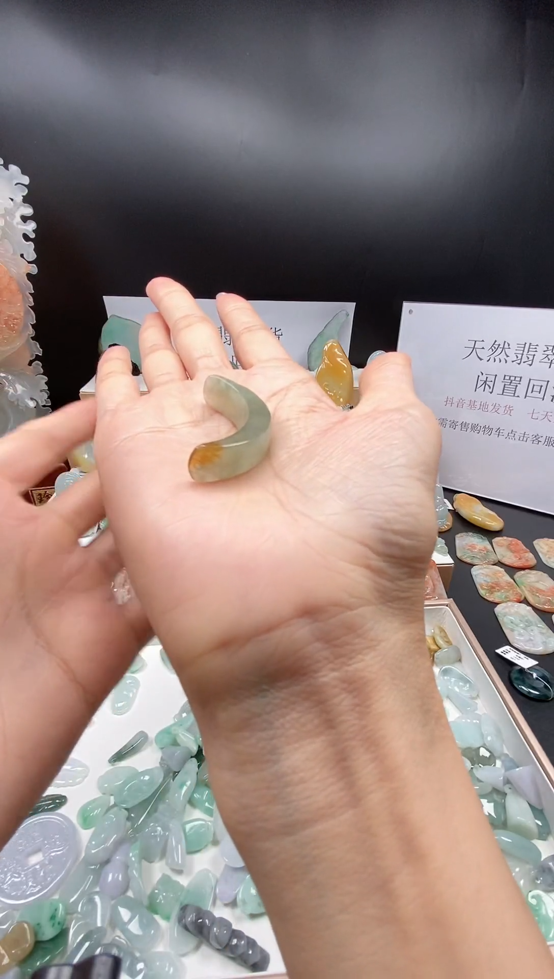 翡翠未镶嵌颈饰吊坠53