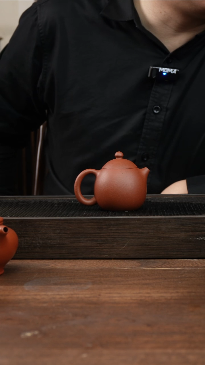 茶杯紫砂红清水龙蛋     100CC  