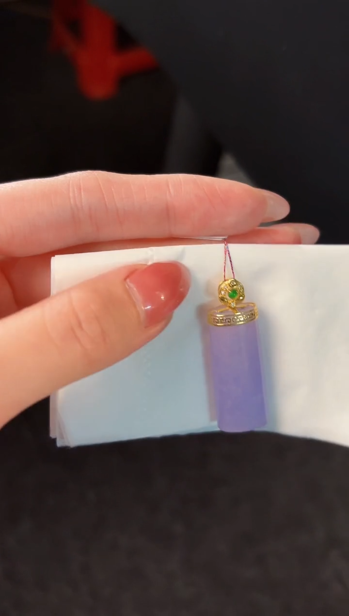 【闪购商品】翡翠颈饰18K金镶嵌 缅料A货/支持复检/一件