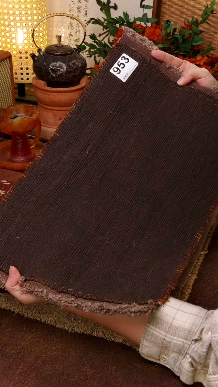 ?****?Cici手作刺子绣柿染壶垫杯953  47*27