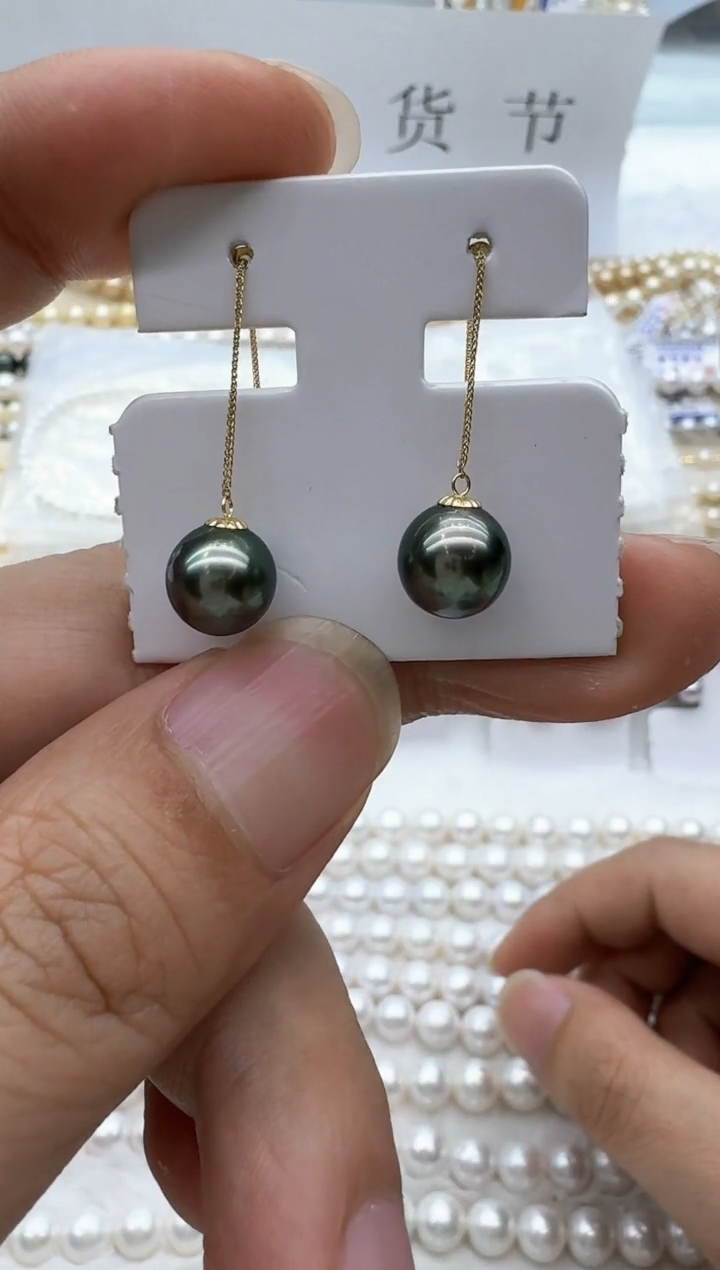 【闪购商品】海水珍珠耳饰18K金镶嵌清货