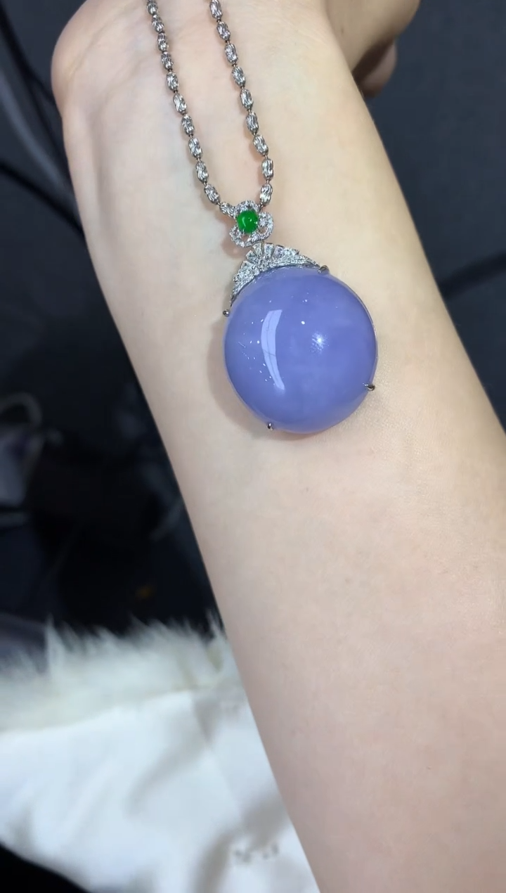 【闪购商品】翡翠吊坠(不含链)18K金镶嵌673-中国好珍宝