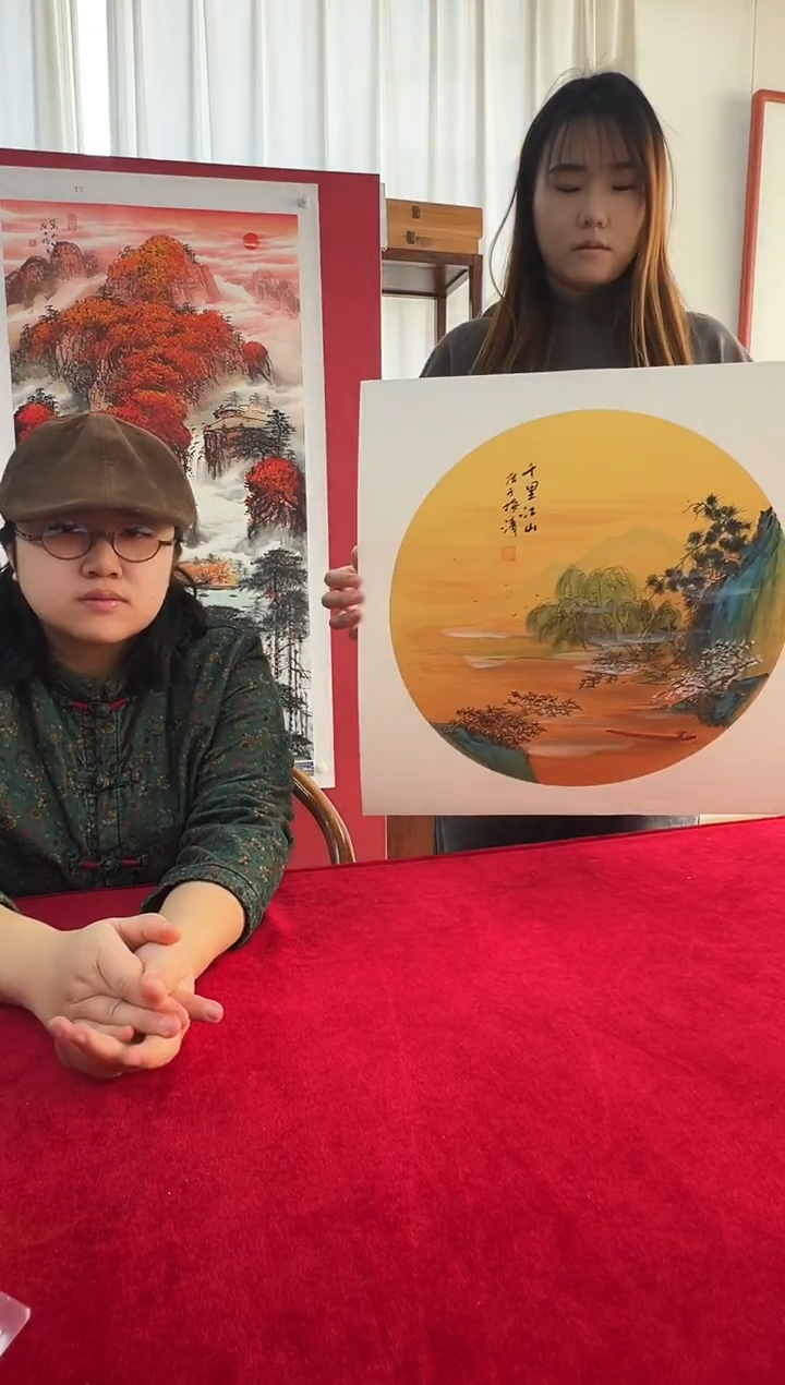 国画梅清老师1平尺山水卡纸作品