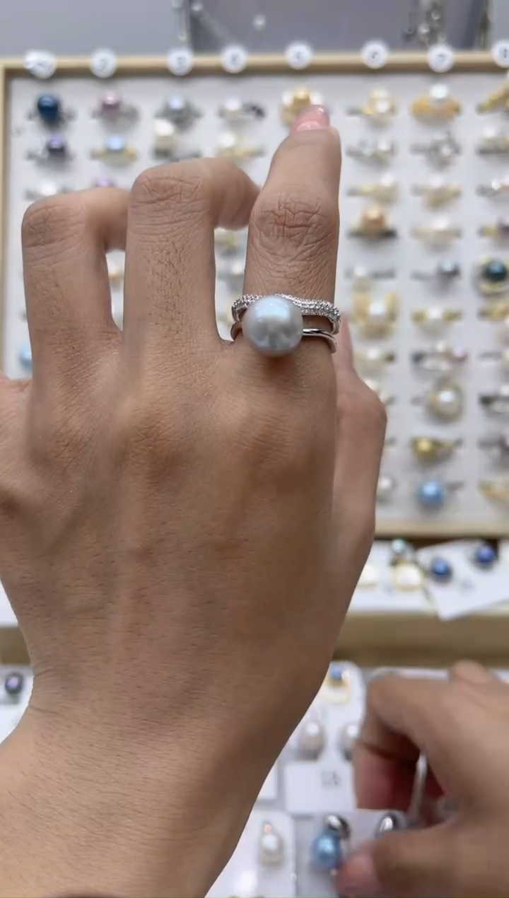 【闪购商品】淡水珍珠戒指合金87