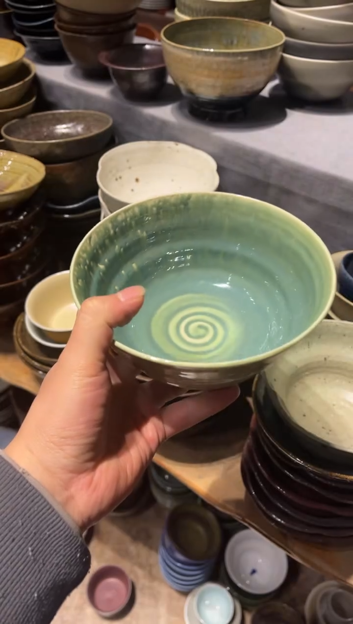 【闪购商品】瓷片748窑变绿面碗1个