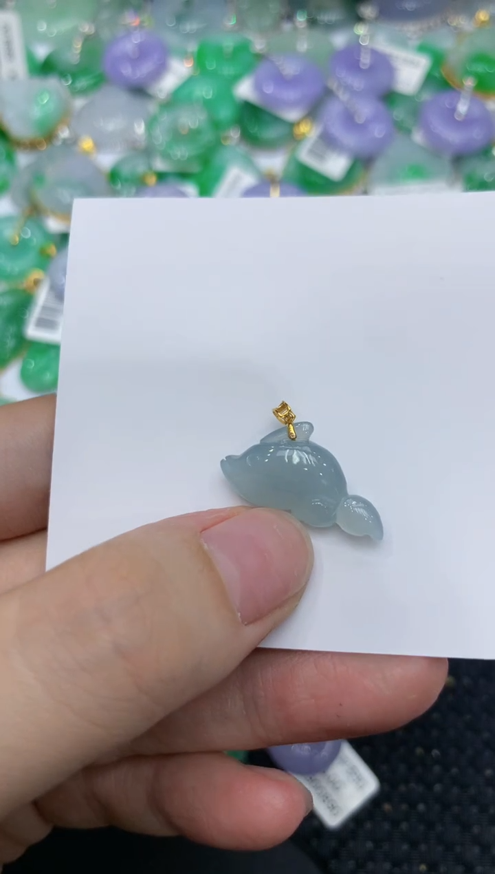 【闪购商品】翡翠颈饰18K金镶嵌111111111111   