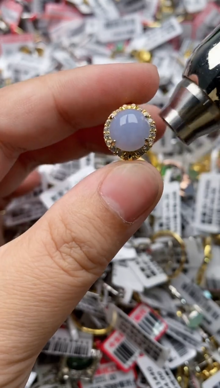 【闪购商品】翡翠戒指银S925镶嵌111111---7