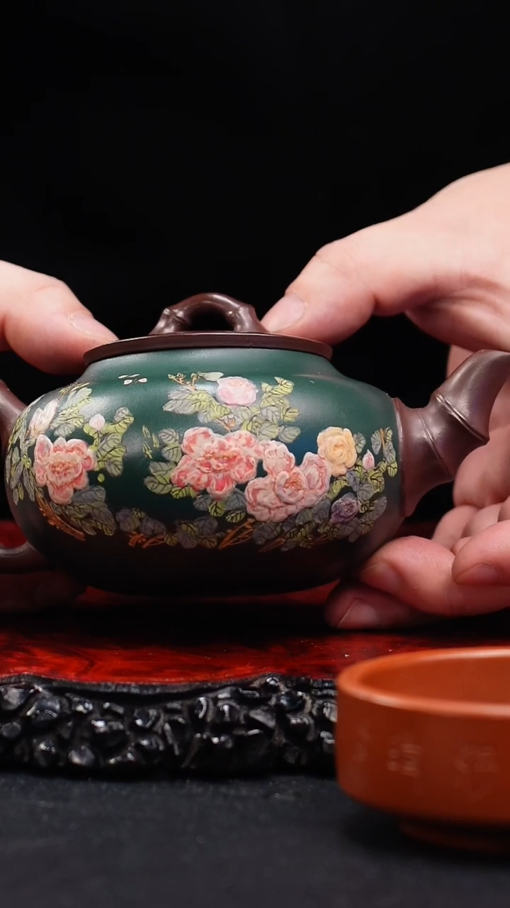 【闪购商品】紫砂茶壶36cc 雅竹,SSH,紫泥粉浆