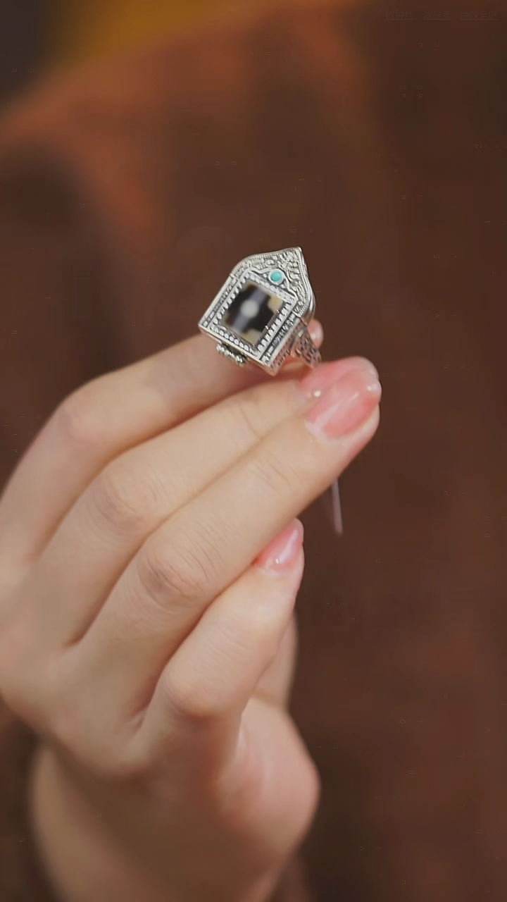 【闪购商品】玛瑙/玉髓戒指银S925镶嵌多样性发其一