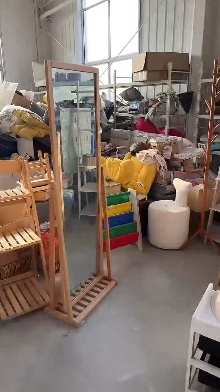 样品单品孤品榉木全身镜
