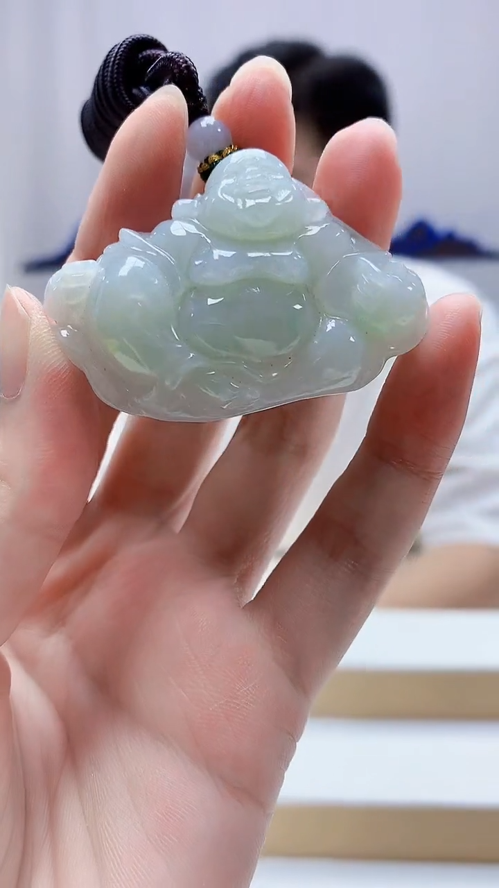 未镶嵌定制翡翠4917zm-毛货挂件47佛公