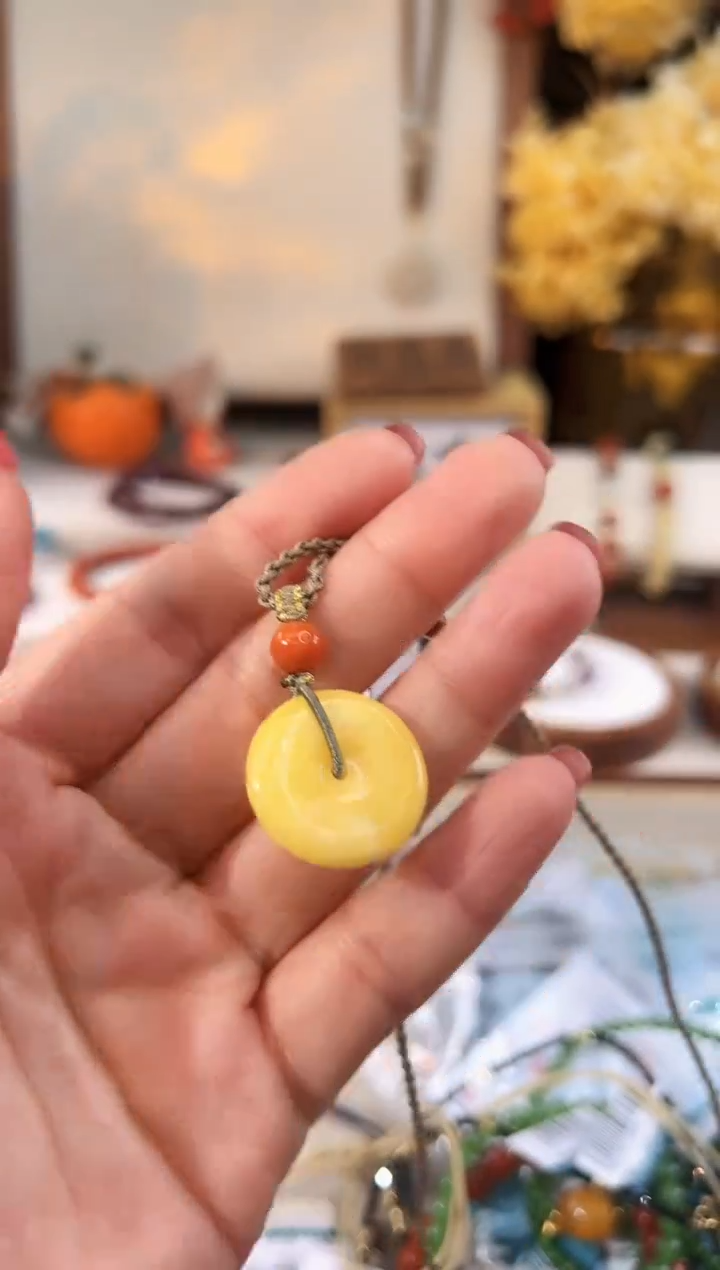 【闪购商品】琥珀项链未镶嵌@@I042J016877