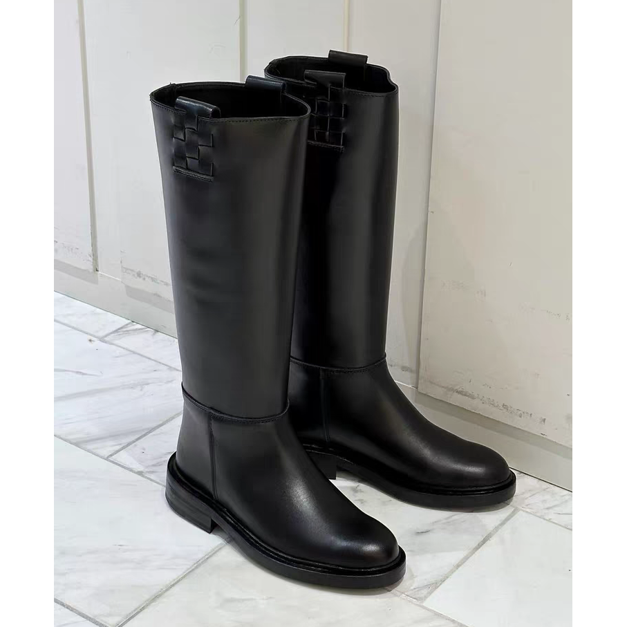 以类设计师品牌 CHIC GALAXY真皮长靴时尚中筒百搭过膝靴子34110