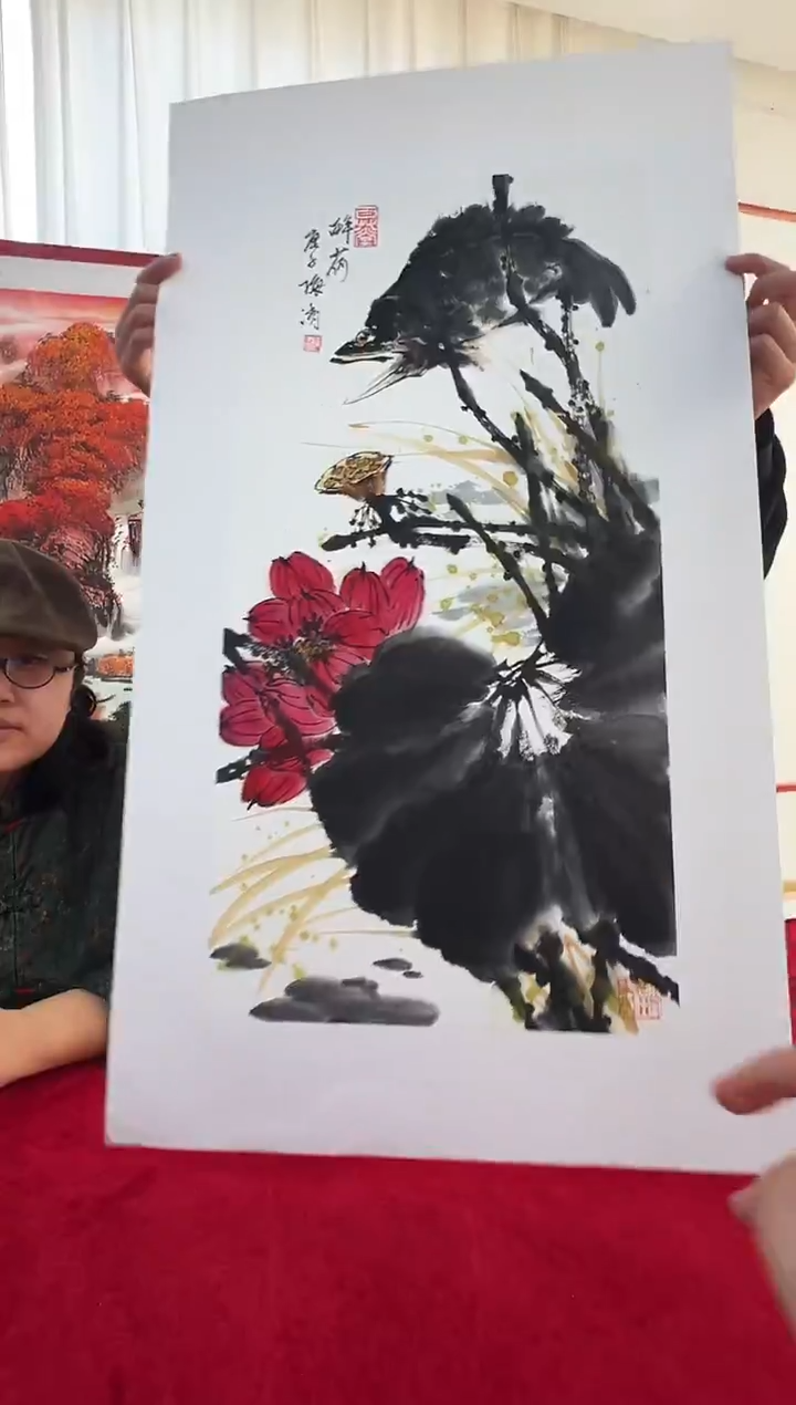 国画梅清老师2平尺花鸟作品