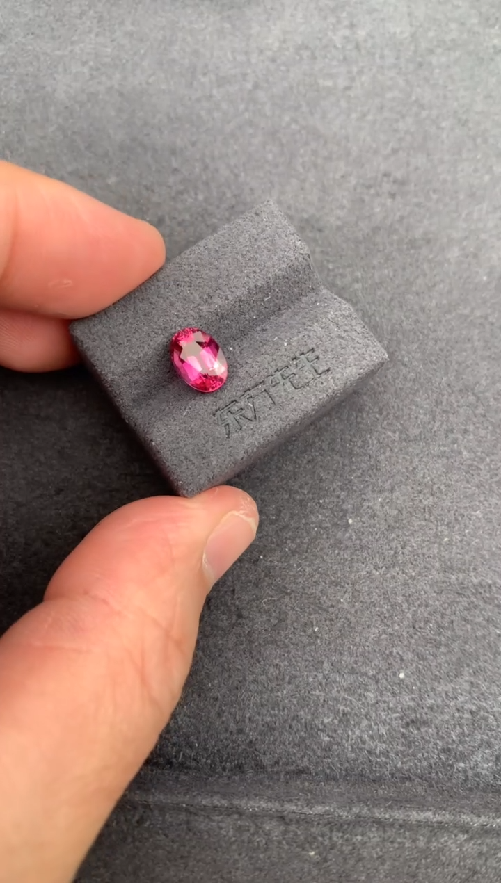 未镶嵌珠宝半成品碧玺1.2ct粉碧玺 定制 BE