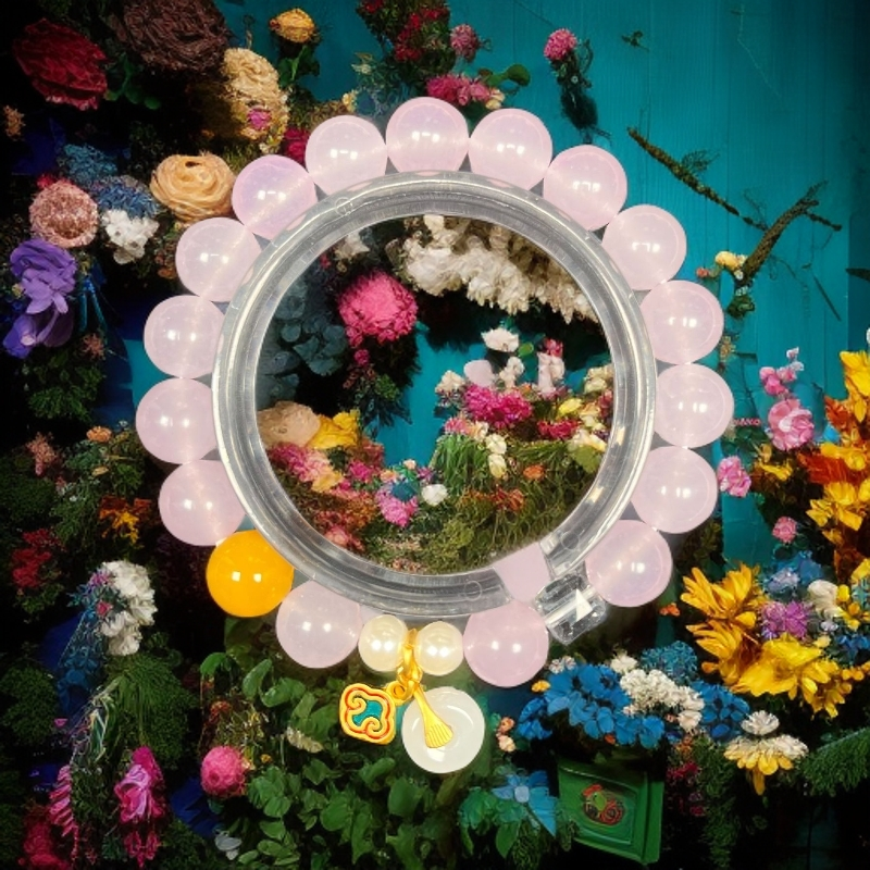 浅紫色玉髓设计款手串10mm 默认微瑕--无盒--265