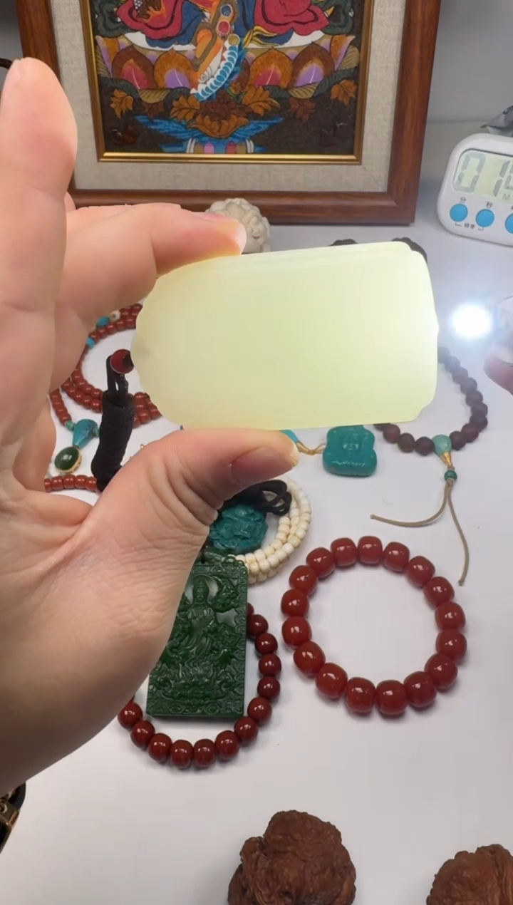 吊坠(不含链)未镶嵌和田玉（白玉）臻**J和田白玉