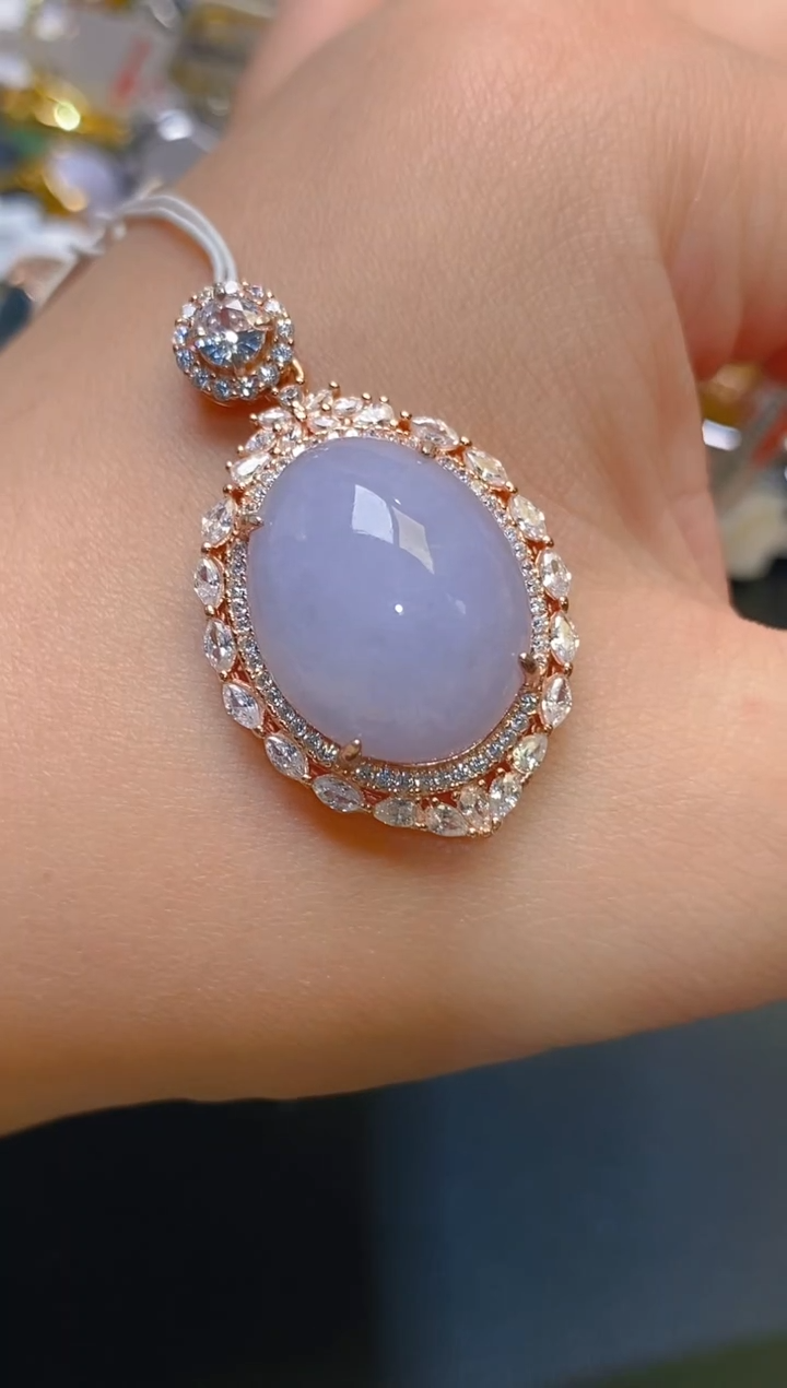 【闪购商品】翡翠耳饰银S925镶嵌天然A货翡翠1