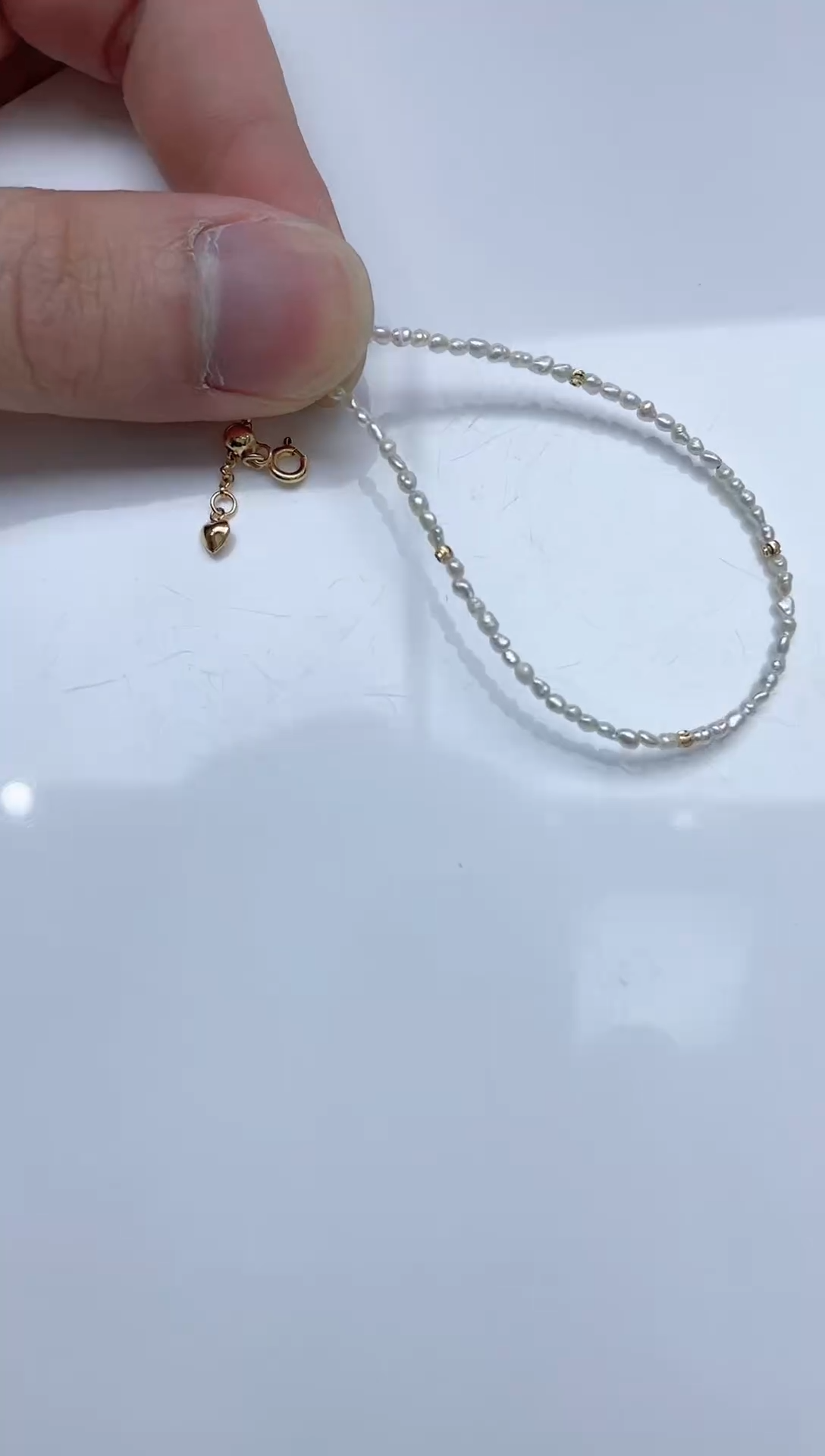 银S925镶嵌海水珍珠手链海水珍珠手链