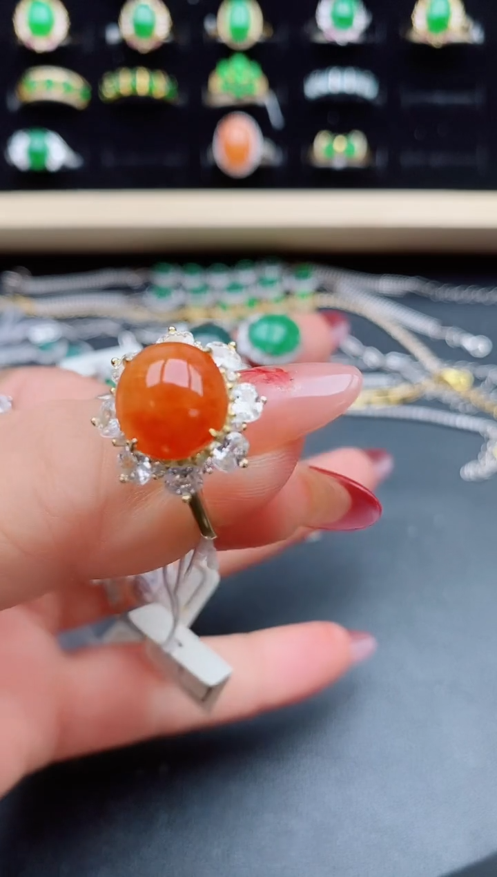 【闪购商品】翡翠戒指银S925镶嵌321321