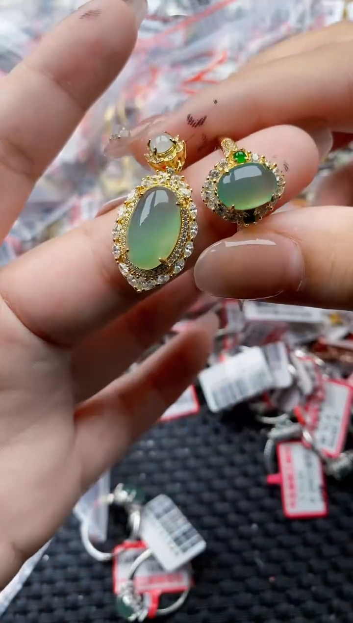 【闪购商品】翡翠戒指银S925镶嵌11111---3