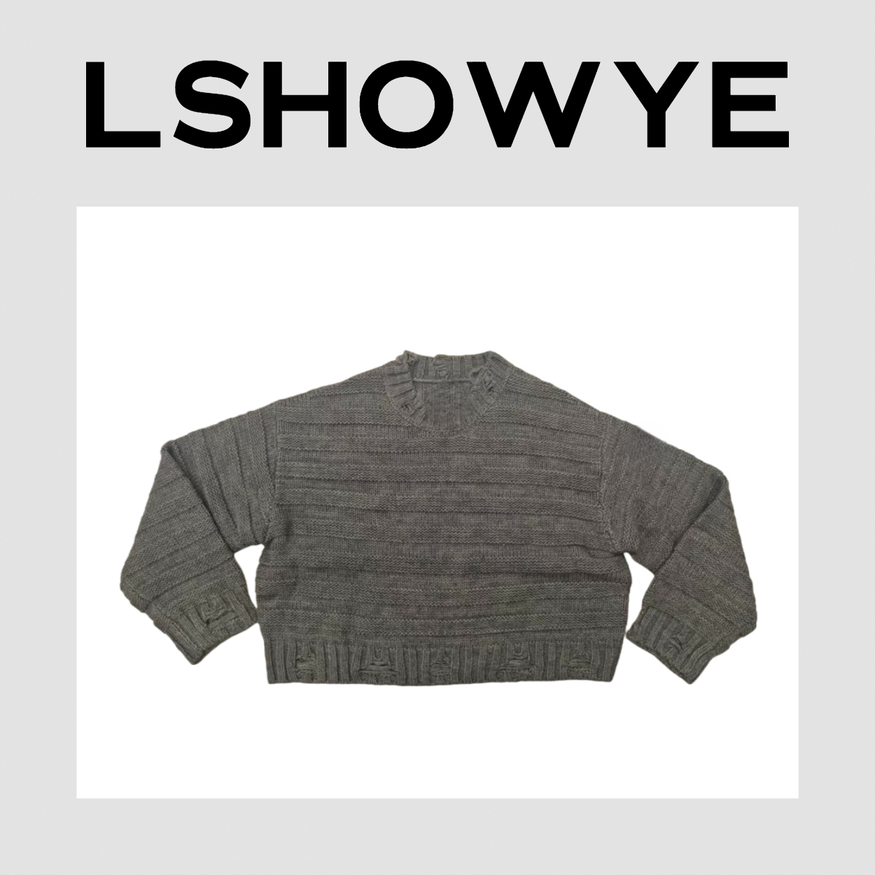 LSHOWYE｜标短款毛衣25095