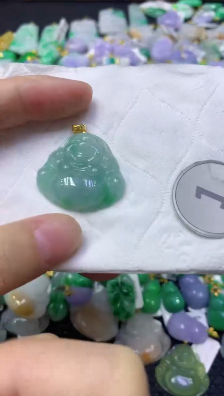 颈饰未镶嵌翡翠天然缅甸翡翠A货