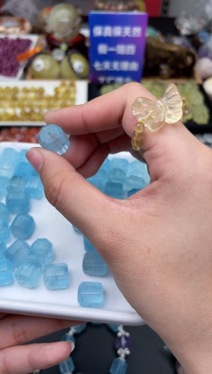 【闪购商品】海蓝宝石颈饰未镶嵌24a多样性发其一/1.16/1个