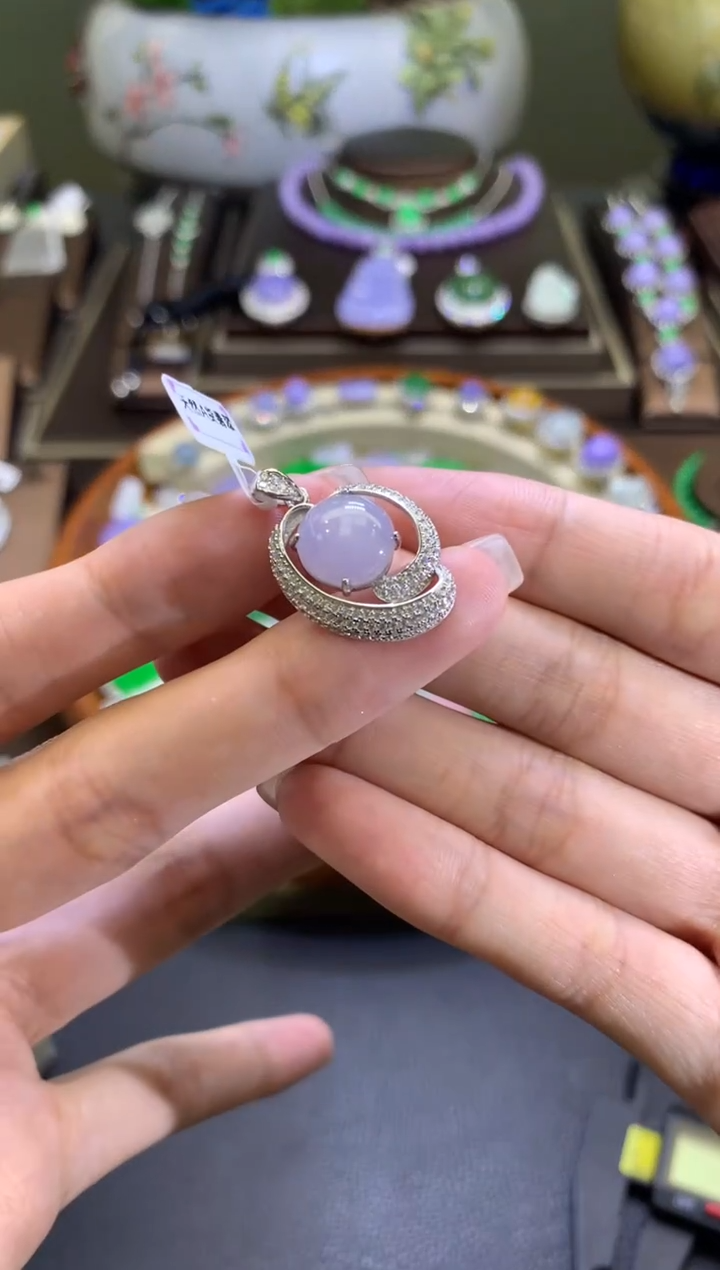 【闪购商品】翡翠颈饰银S925镶嵌11111111