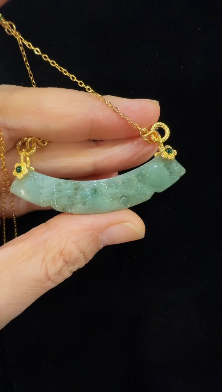 颈饰未镶嵌翡翠国风