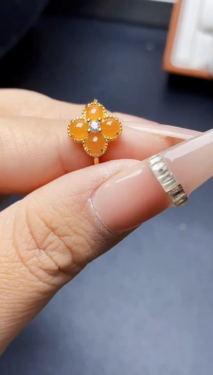 银S925镶嵌戒指翡翠1403