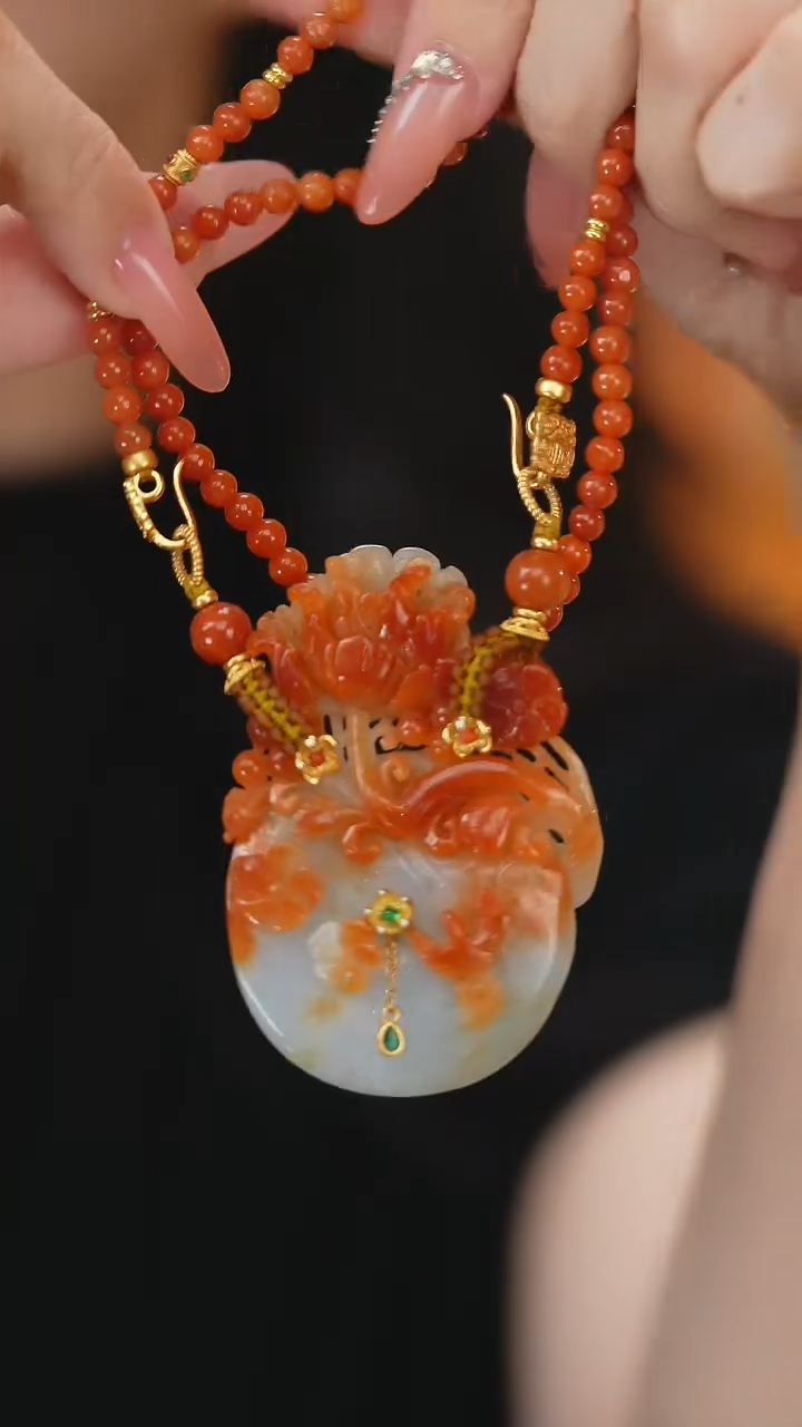 吊坠925银无新款红翡