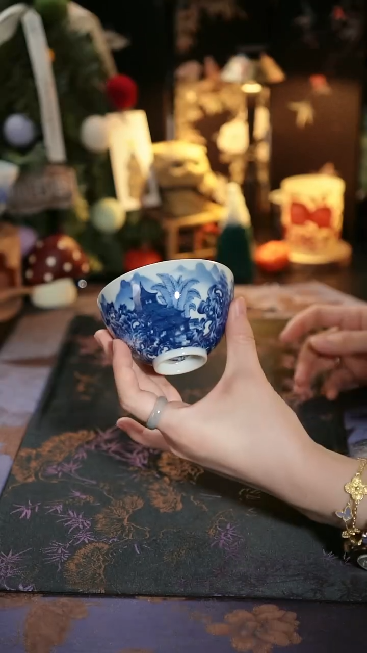 景林藏 瑶岛仙居鸡心杯