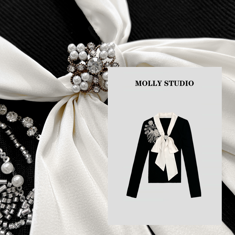 【经典碰撞】Molly 百搭时尚气质显瘦 上衣 M2025366