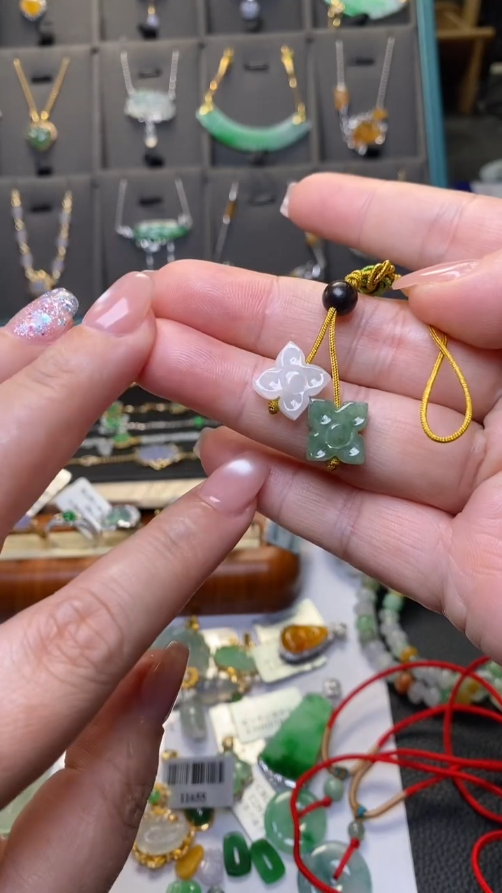 颈饰未镶嵌翡翠净货36363