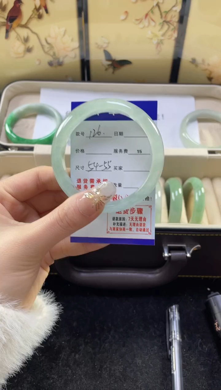 【闪购商品】翡翠手镯未镶嵌缅甸翡翠现货秒发126