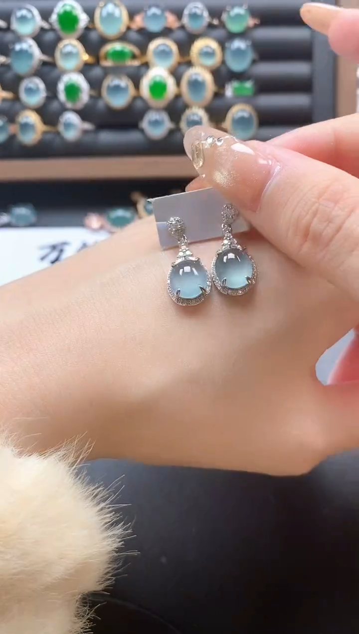 银S925镶嵌戒指翡翠51511