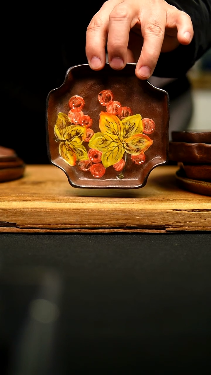 @@陶园瓷舍@@纯手工手绘@高温釉下彩