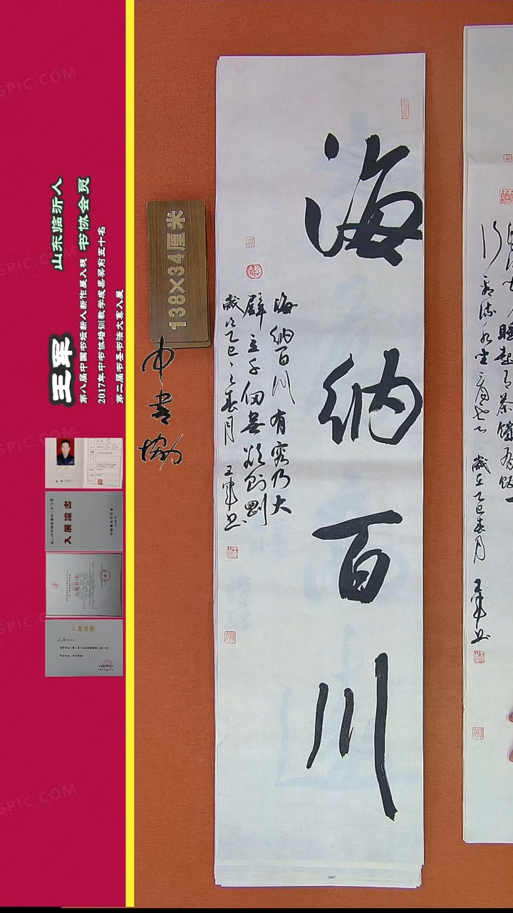 【闪购商品】书法497王军书法精品作品